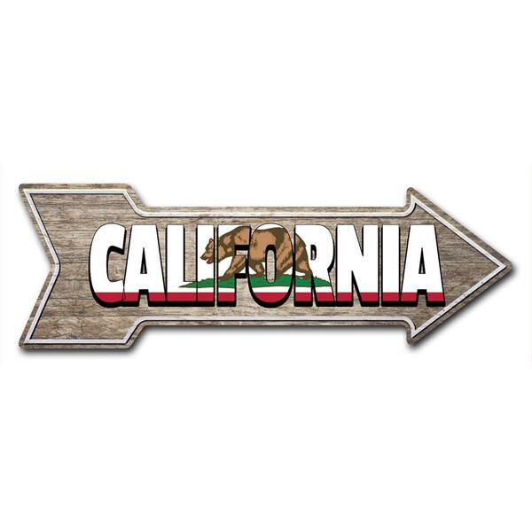 California Arrow Decal Funny Home Decor 24in Wide